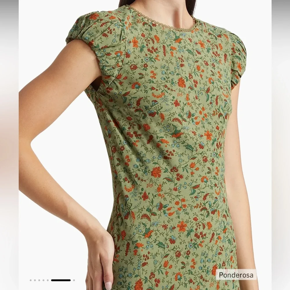 Reformation Leana Floral Georgette Midi-Dress - Picture 5 of 6